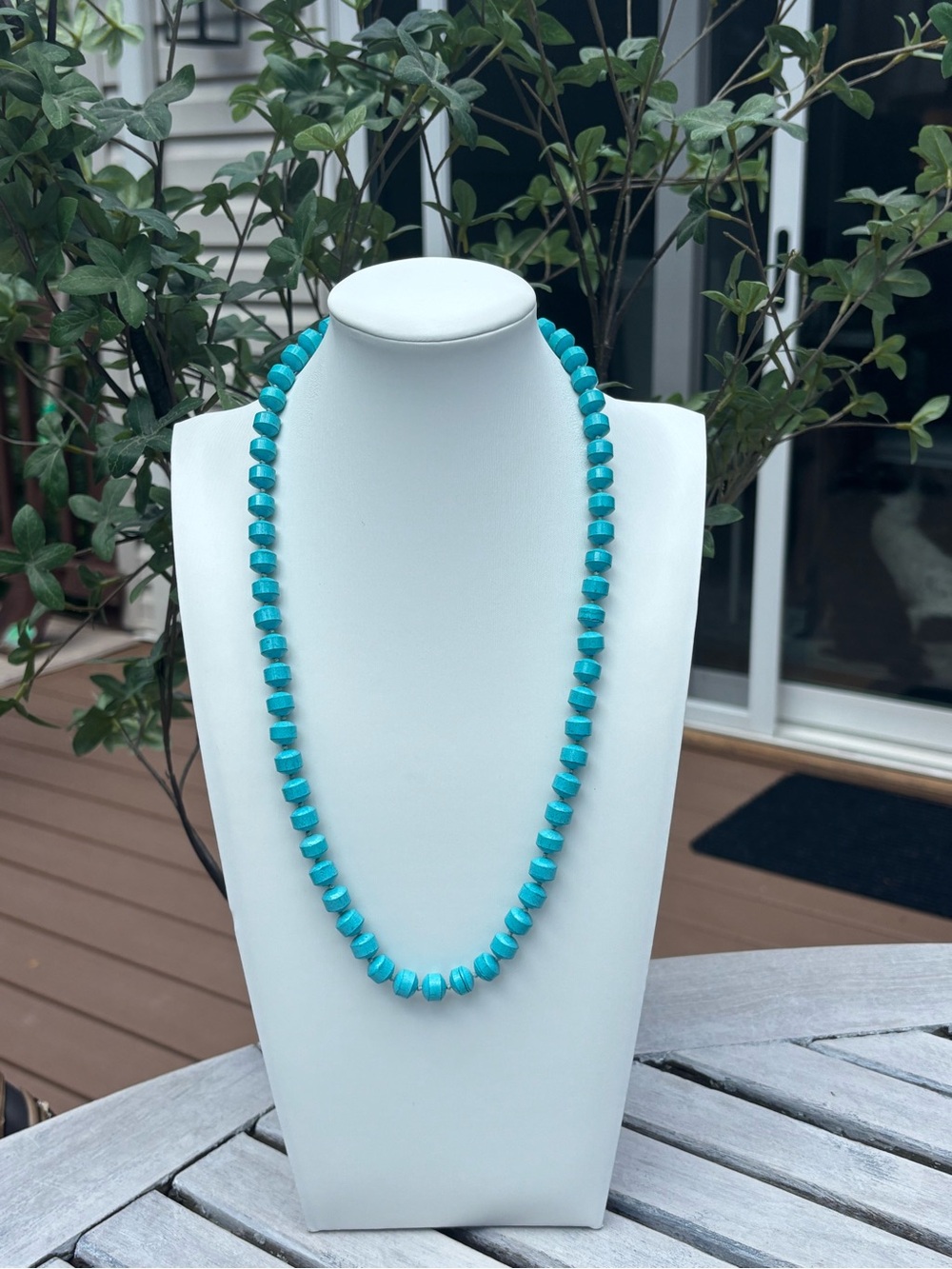 Turquoise Beaded Necklace - Women's Jewelry
